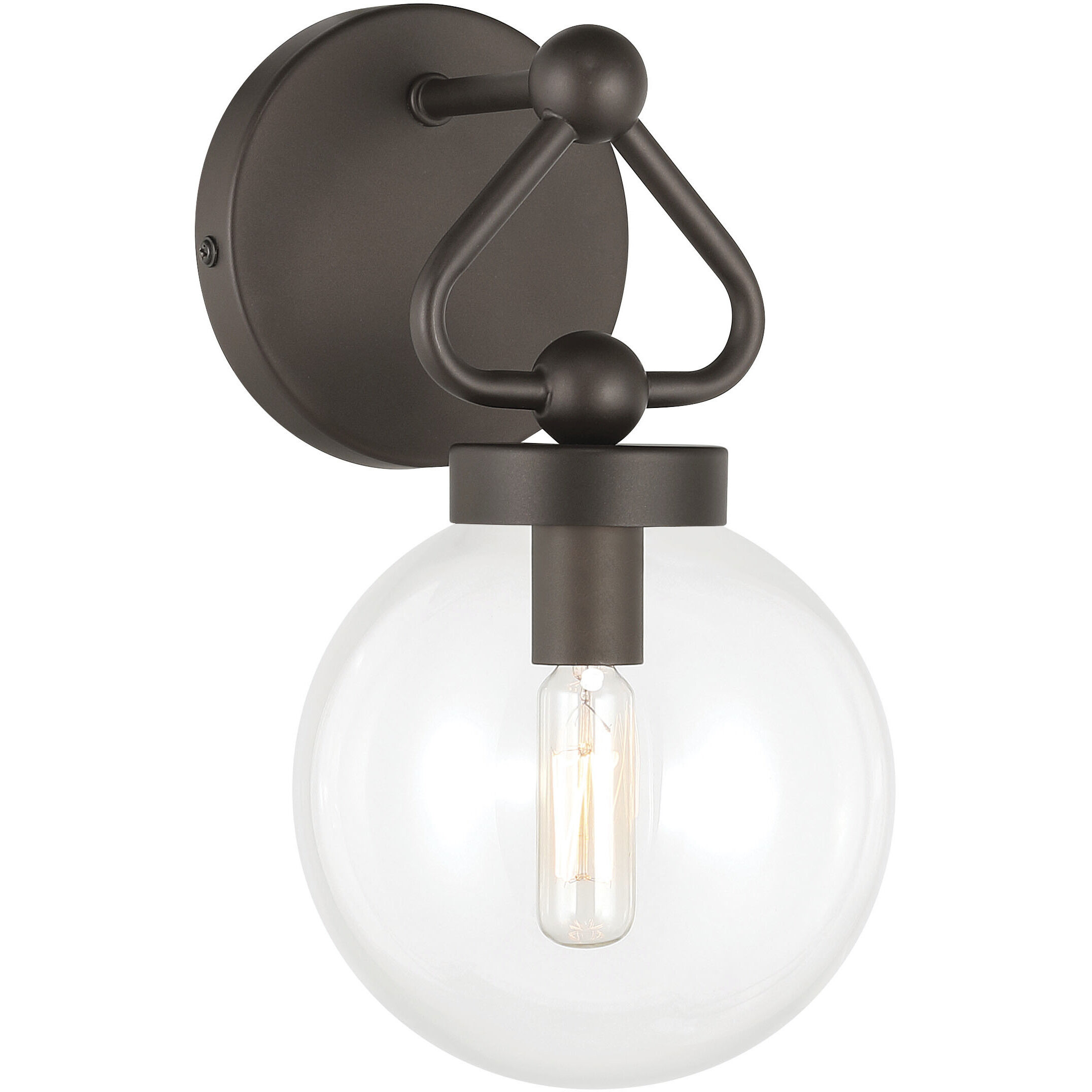 Stella 1 Light 6 inch Dark Bronze Vanity Light Wall Light