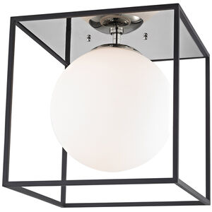 Aira 1 Light 14 inch Polished Nickel Flush Mount Ceiling Light