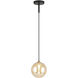 Magma LED 7.13 inch Amber Pendant Ceiling Light