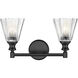 Auden 2 Light 17.75 inch Matte Black Bath Vanity Wall Light