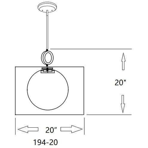 Arosia 1 Light 20 inch Chrome Pendant Ceiling Light in 9, White Fabric
