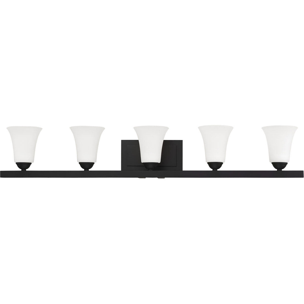 Ridgedale 5 Light 43 inch Black Bath Vanity Wall Light