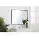 Monet 40 X 30 inch Black Wall Mirror