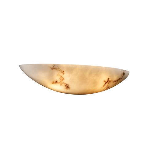 Lumenaria 2 Light 19.5 inch Faux Alabaster ADA Wall Sconce Wall Light in Incandescent