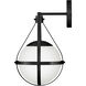 Colby 1 Light 9.25 inch Black Sconce Wall Light
