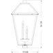 Talbot 4 Light 33.75 inch Oil Rubbed Bronze Outdoor Post Mount Fixture