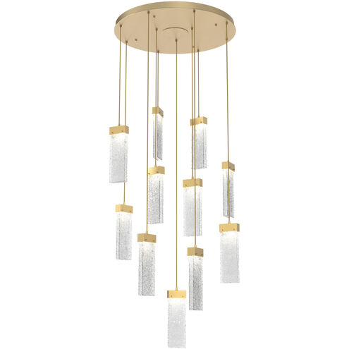 Parallel LED 32.5 inch Gilded Brass Chandelier Ceiling Light, Round Multi-Port