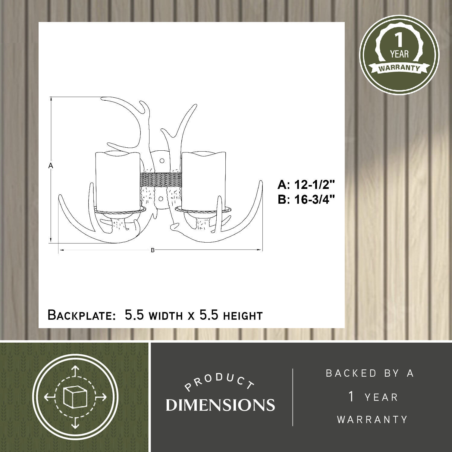 Yoho LED 16.75 inch Black Walnut Wall Light