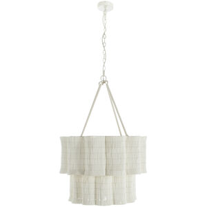 Mimi 4 Light 29.25 inch Winter White / Natural Chandelier Ceiling Light