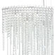 Chantant 8 Light 43 inch Polished Stainless Steel Linear Pendant Ceiling Light in Optic, Strand