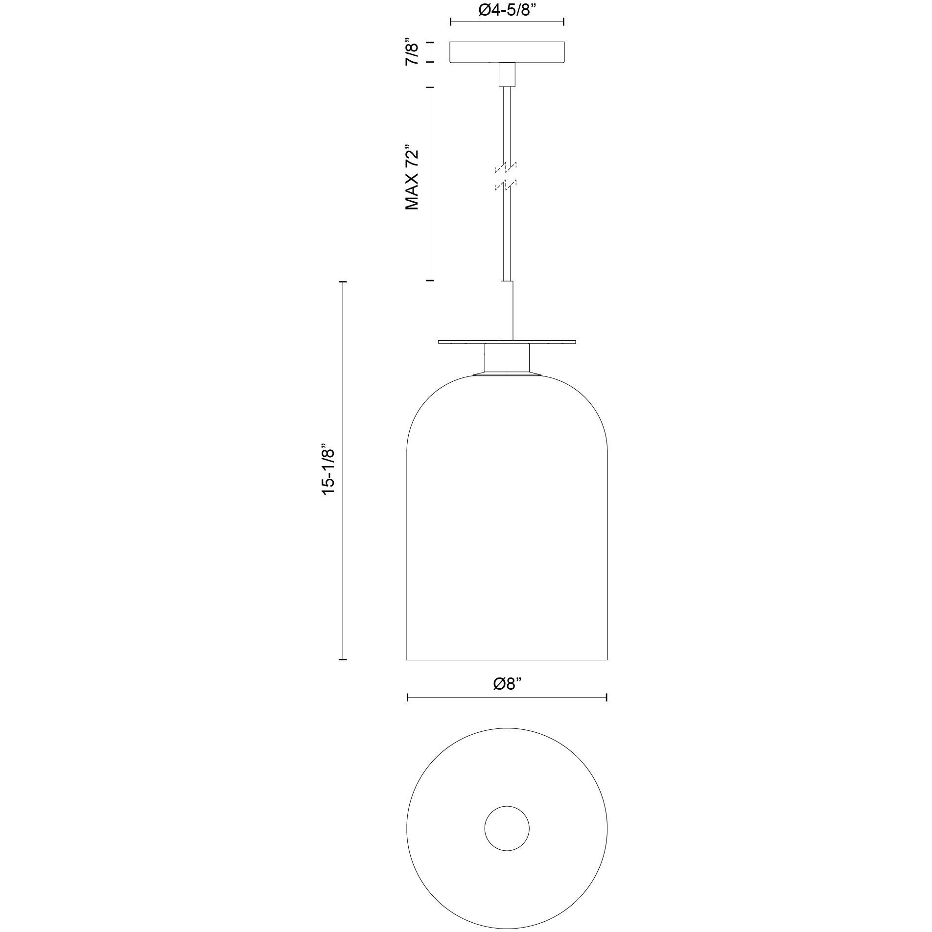 Alora Mood Sylvia Pendant Ceiling Light in Matte Black