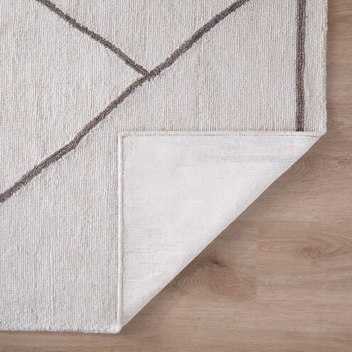 Contemporary Luxe 130 X 94 inch Black/White Rug in 8 x 11