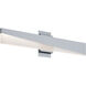 Slant LED 36 inch Satin Nickel Vanity Light Wall Light