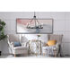 Maine 6 Light 26 inch Black Chandelier Ceiling Light