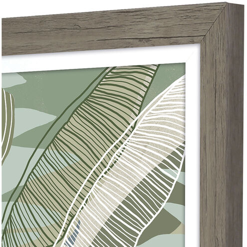 Tropical Botanical 28 X 22 inch Non-Glass Framed Art