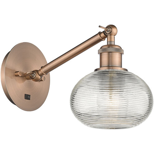 Ballston Ithaca 1 Light 6 inch Antique Copper Sconce Wall Light