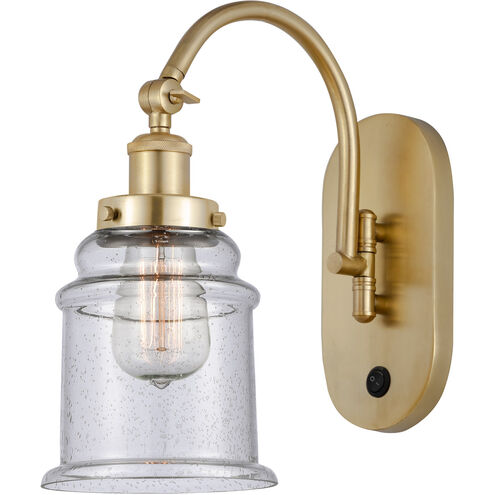 Franklin Restoration Canton LED 7 inch Satin Gold Sconce Wall Light