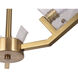 Mingle 3 Light 31.25 inch Satin Brass Chandelier Ceiling Light