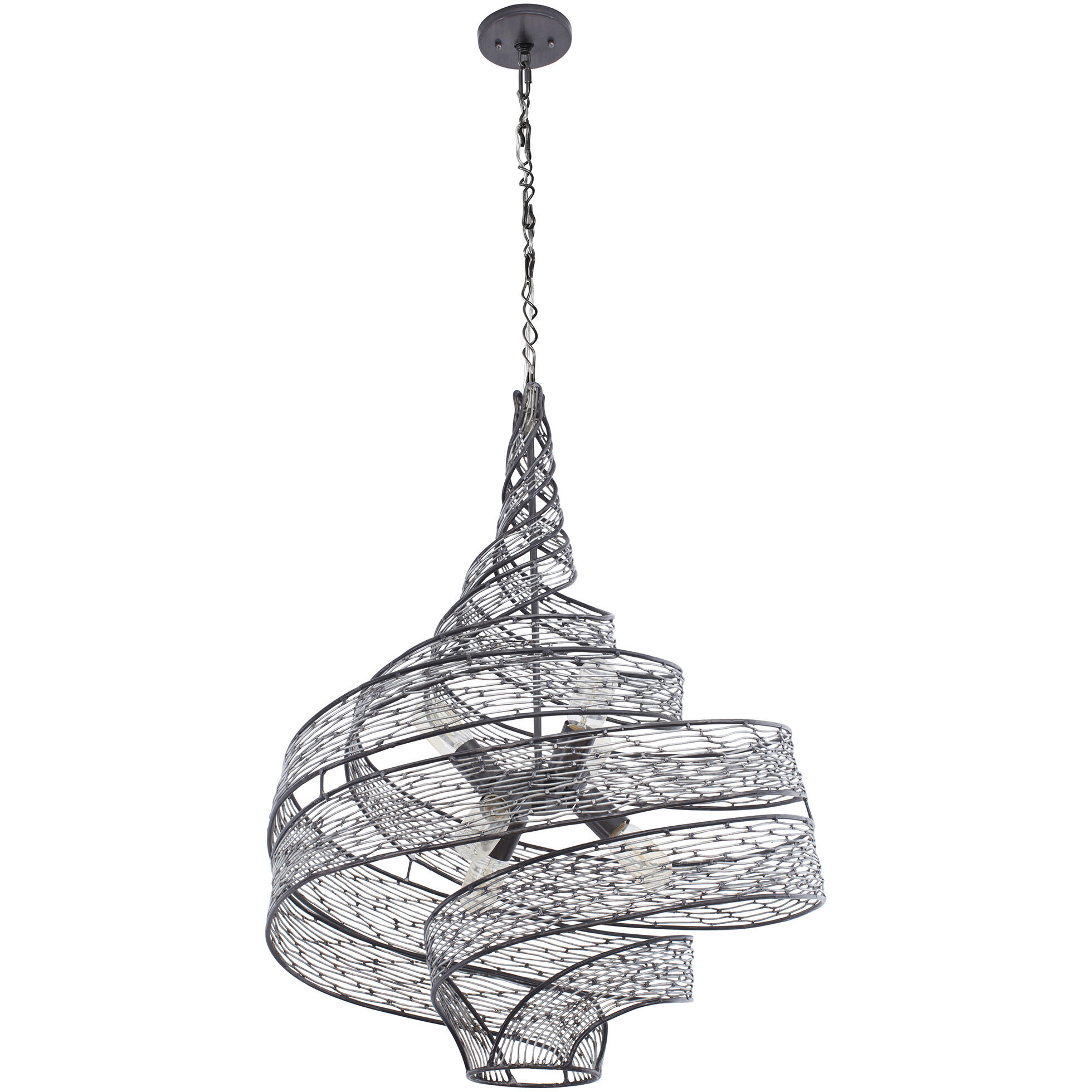 Flow 6 Light 26 inch Steel Pendant Ceiling Light