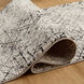 Sesia 94 X 32 inch Black/Grey Rug in 2 x 8