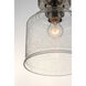 Acadia 1 Light 8.75 inch Satin Nickel Semi-Flush Mount Ceiling Light