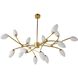 Ember 16 Light Antique Brass Chandelier Ceiling Light