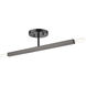 Monaco 2 Light 5.13 inch Black Chrome Semi-Flush Ceiling Light