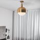 Forked LED 13.39 inch Brass Flush Mount Ceiling Light