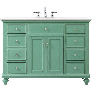 Otto 48 X 21 X 35 inch Vintage Mint Vanity Sink Set