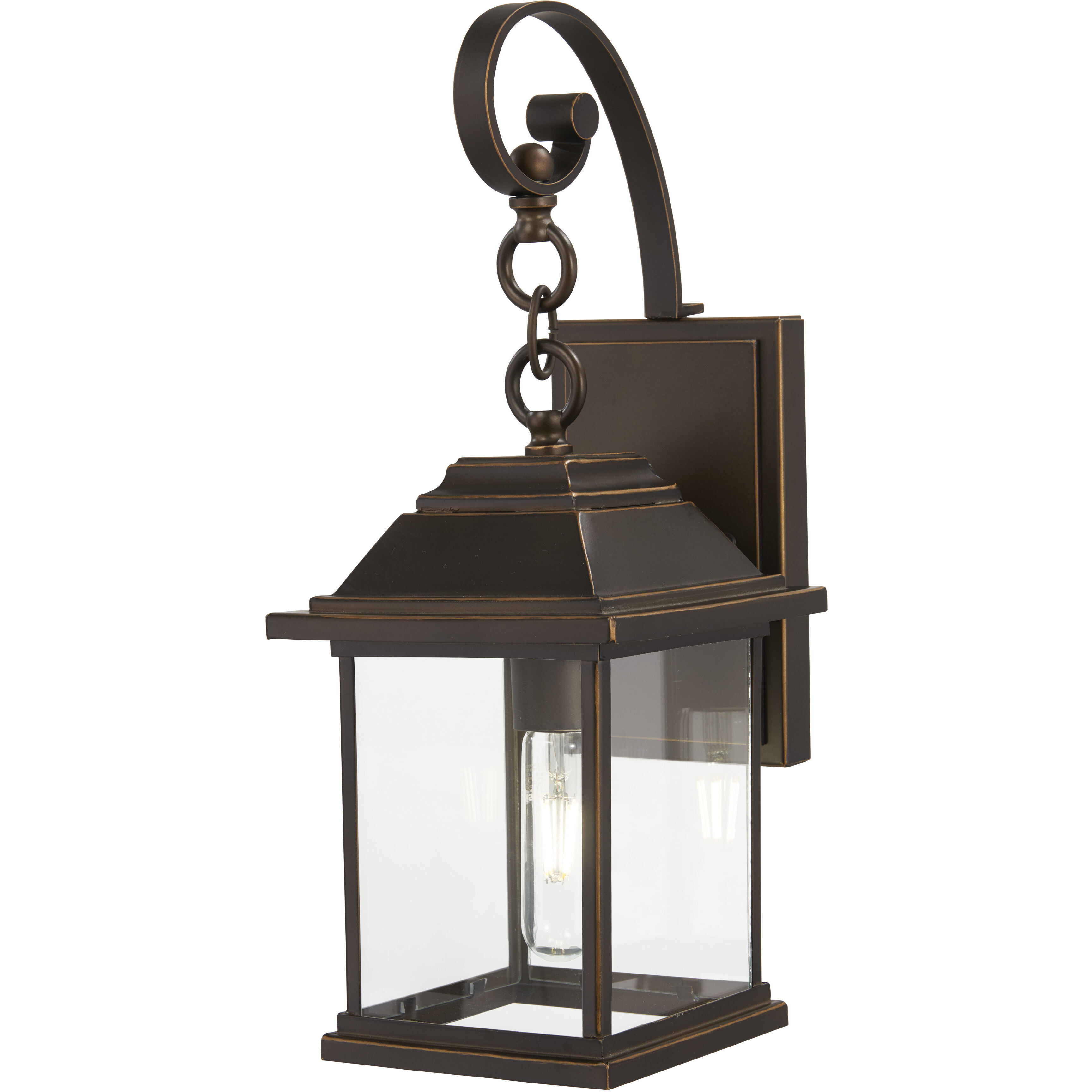 Mariner's Pointe 1 Light 18 inch Oil Rubbed Bronze/Gold Outdoor Wall Mount, Great Outdoors