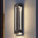 River Path LED 23 inch Textured Black Outdoor Wall, Large