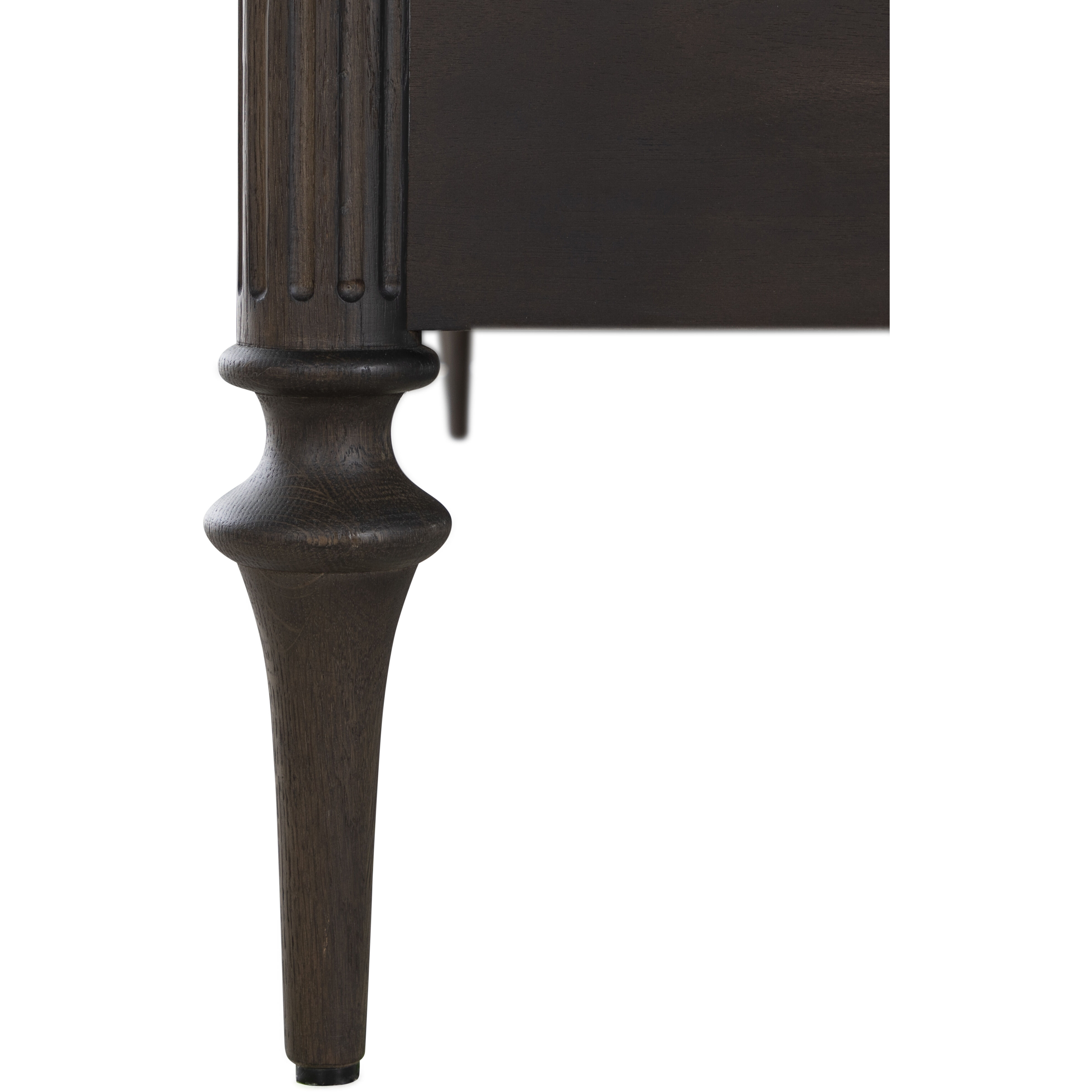 Andrea Dark Stained Oak King Bed