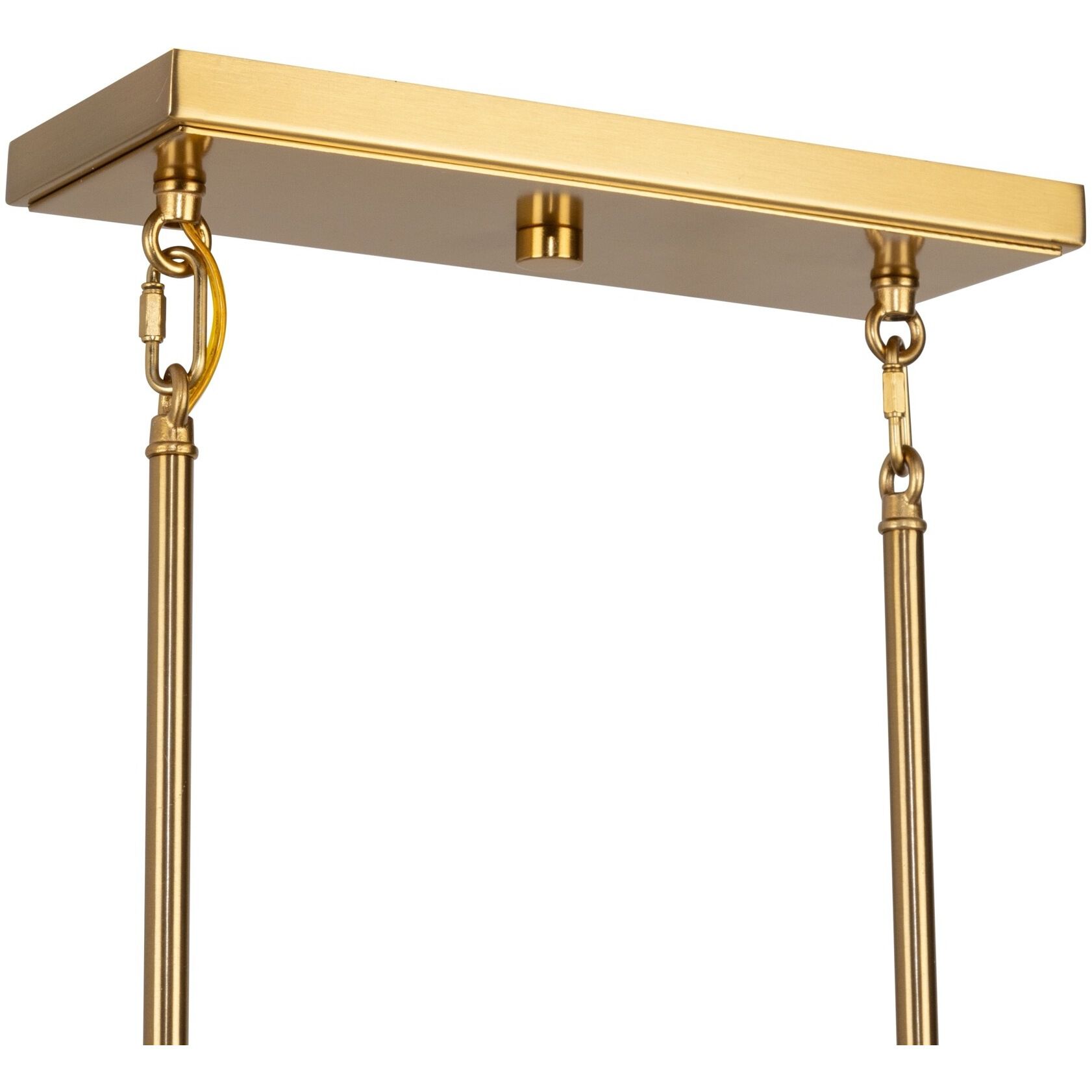 Artcraft AC11815BB Burford 5 Light 48 inch Brass and Black Island Lights Ceiling Light