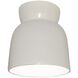 Radiance Collection 1 Light 7.5 inch Gloss White Flush Mount Ceiling Light