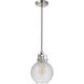 Gallery State House 1 Light 7.75 inch Polished Nickel Mini Pendant Ceiling Light