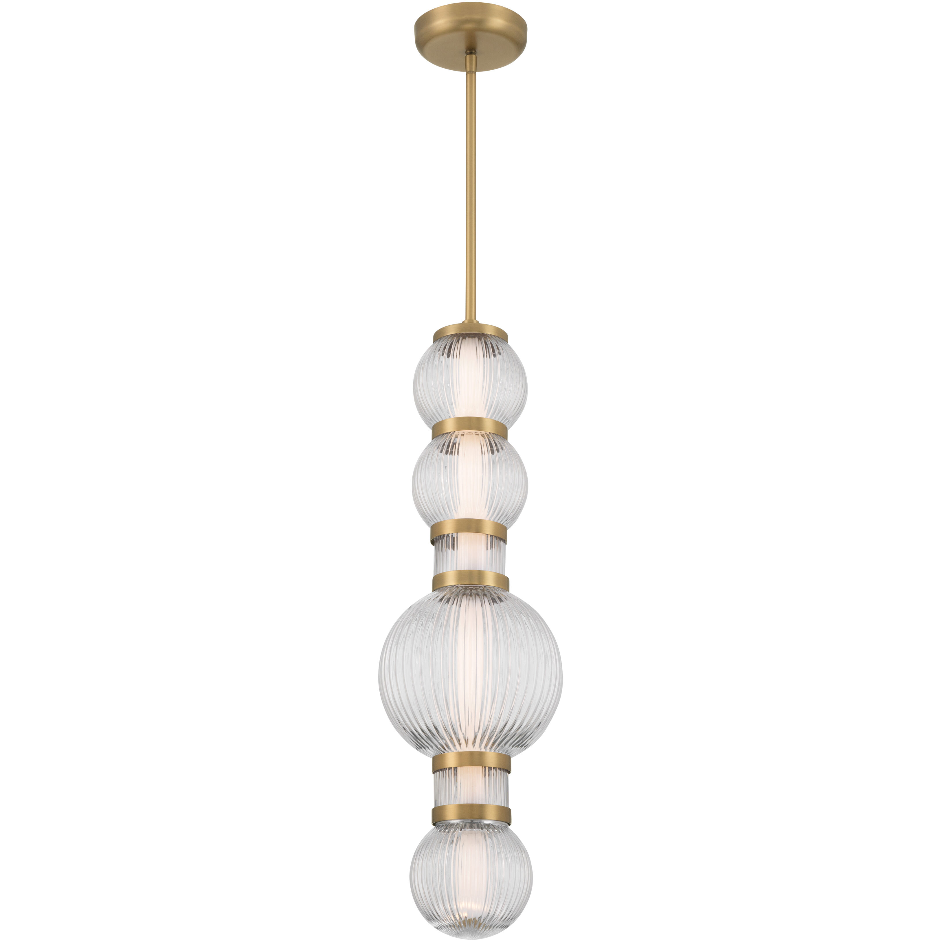 Cordel LED 8 inch Legacy Brass Mini Pendant Ceiling Light
