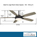 Lun-Aire 54 inch Coal with Seashore Grey Blades Indoor Ceiling Fan in Coal/Seashore Grey