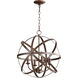 Celeste 4 Light 19 inch Oiled Bronze Mini Chandelier Ceiling Light