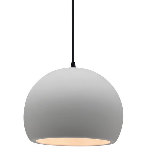Radiance 1 Light 7 inch Bisque and Matte Black Pendant Ceiling Light