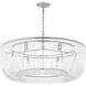 C&M by Chapman & Myers Pierce 6 Light 36 inch Polished Nickel Pendant Ceiling Light