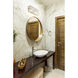 Glacier 2 Light 15 inch Chrome Vanity Wall Light