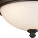 Solita 2 Light 13 inch Deep Rust Flush Mount Ceiling Light in Standard