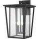 Seoul 3 Light 22.75 inch Oil Rubbed Bronze Outdoor Wall Light