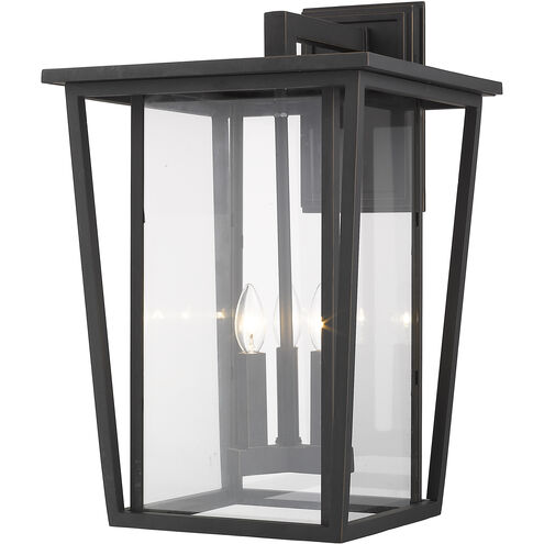 Seoul 3 Light 22.75 inch Oil Rubbed Bronze Outdoor Wall Light