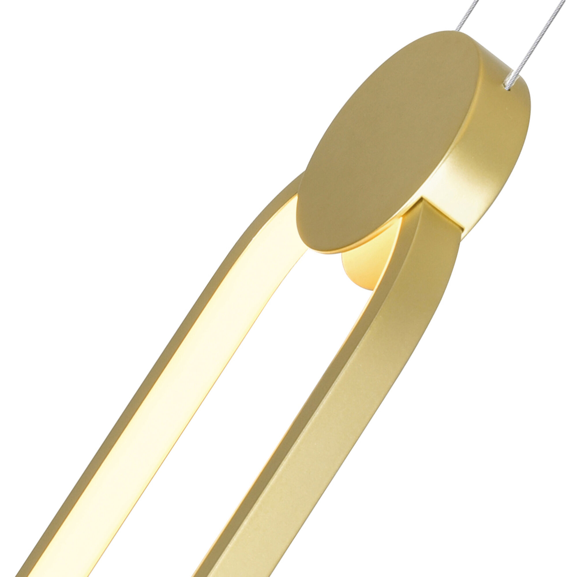 Pulley LED 4 inch Satin Gold Mini Pendant Ceiling Light