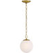 Marbelle 1 Light 7.25 inch Legacy Brass Pendant Ceiling Light