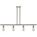 Ballston Bare Bulb LED 48 inch Brushed Satin Nickel Island Light Ceiling Light, Ballston