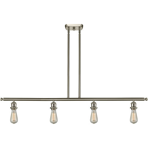 Ballston Bare Bulb 4 Light 48 inch Brushed Satin Nickel Island Light Ceiling Light, Ballston