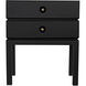 Andras 28 X 24 inch Black Side Table