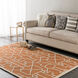 Marigold 114 X 90 inch Burnt Orange Indoor Area Rug, Rectangle